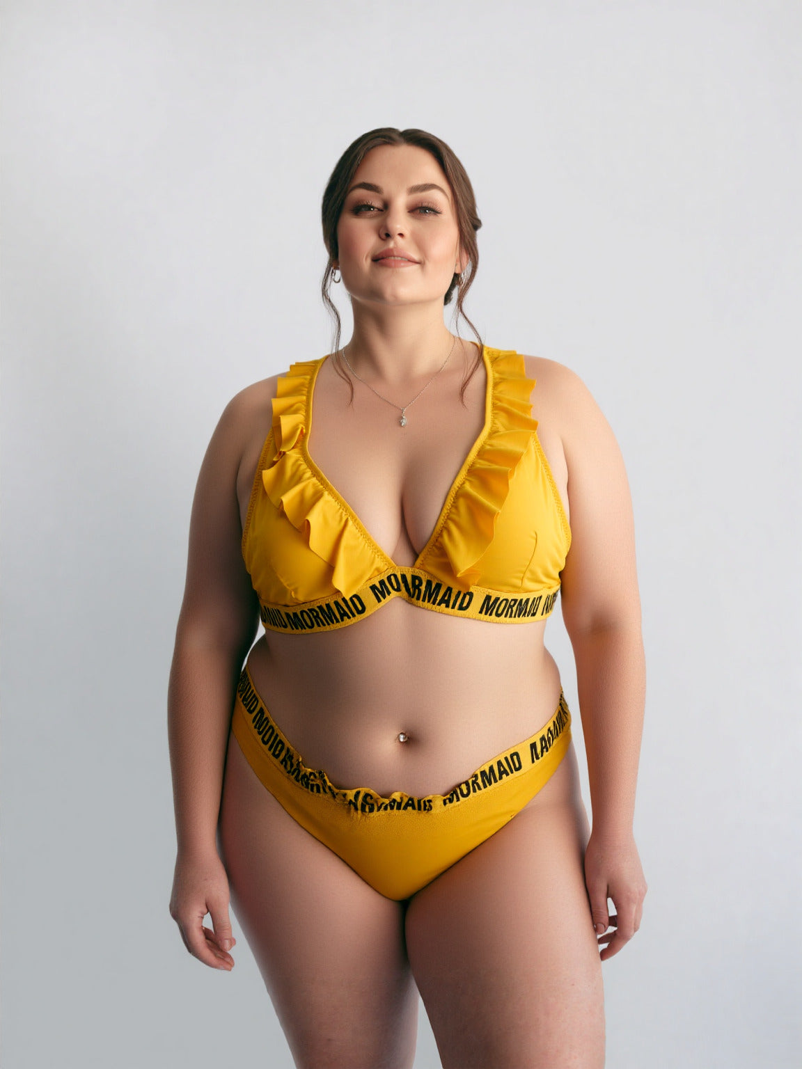 Imported Yellow Ruffle Bra – Premium Honeymoon & Bridal Lingerie Top+ FREE GIFT