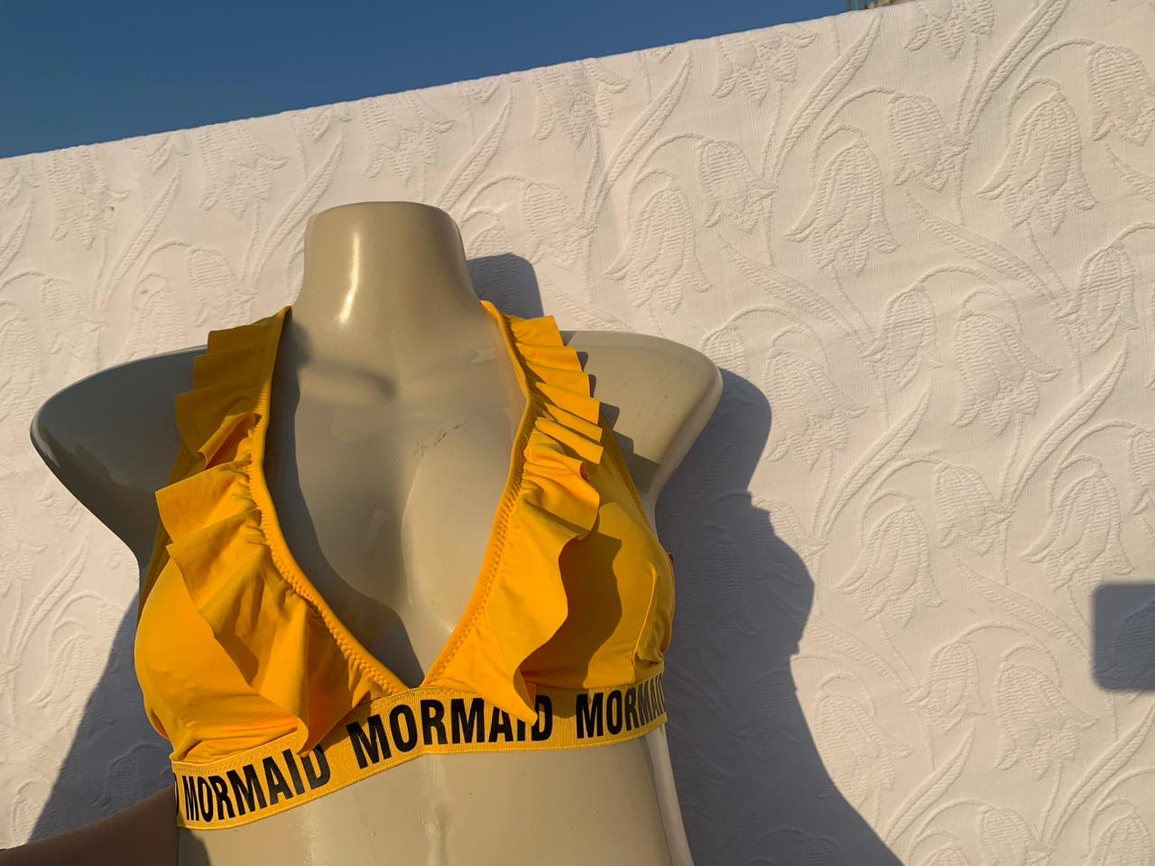 Imported Yellow Ruffle Bra – Premium Honeymoon & Bridal Lingerie Top+ FREE GIFT