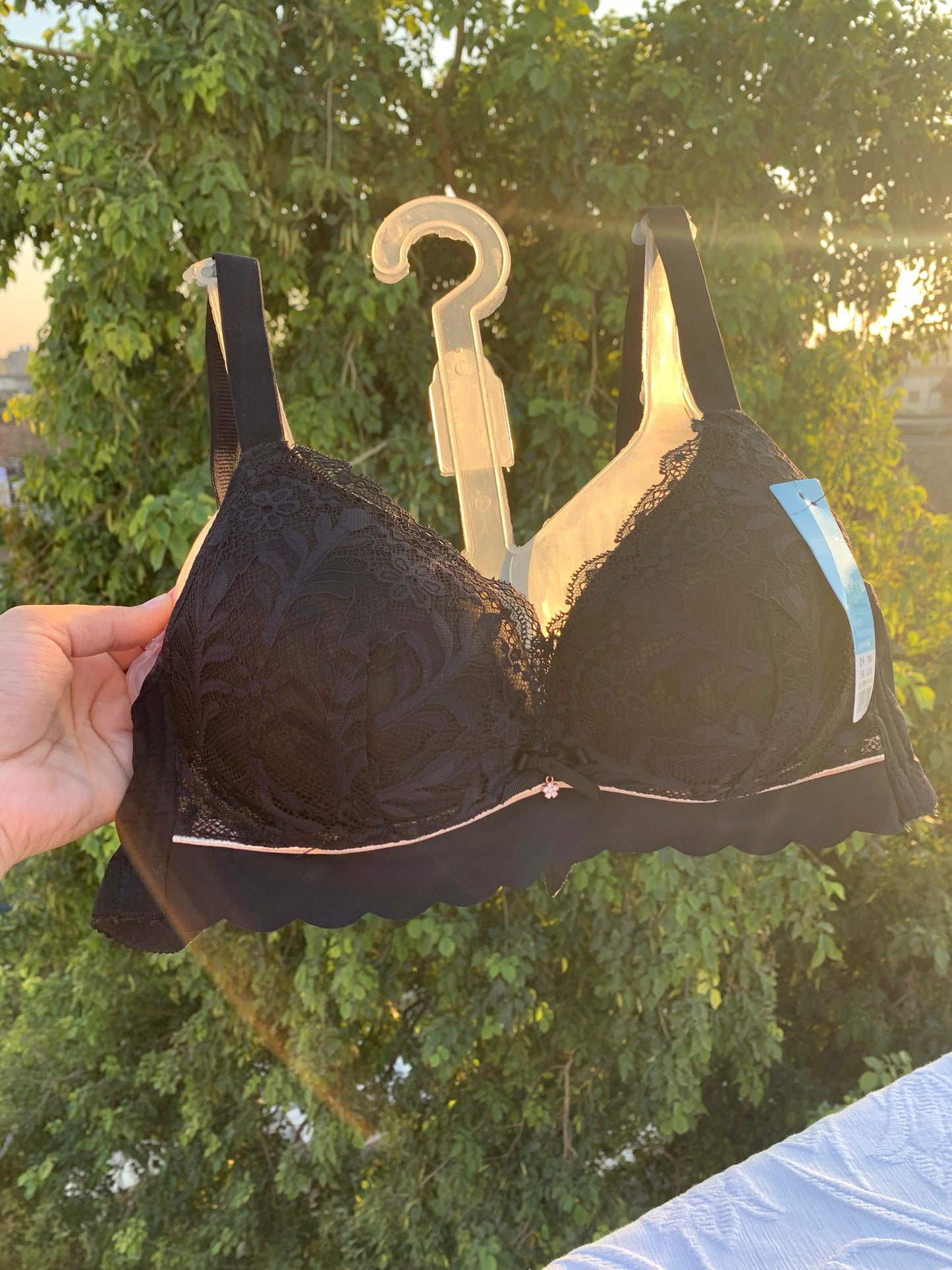 Imported Amazon-Brand Lace Bra – Premium Quality (Grey / Black / Peach)+ FREE GIFT